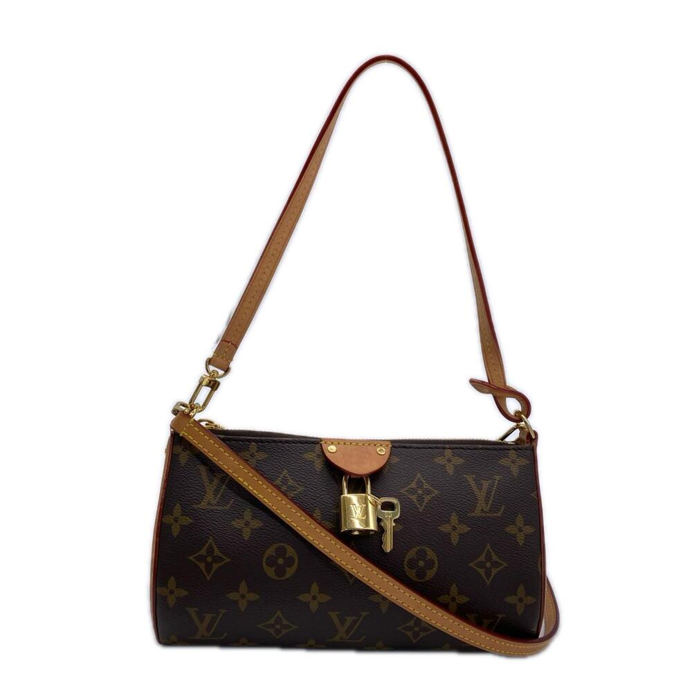 LOUIS VUITTON Monogram Pochette Tillette MINI M12859 Shoulder Bag Brown Beige...